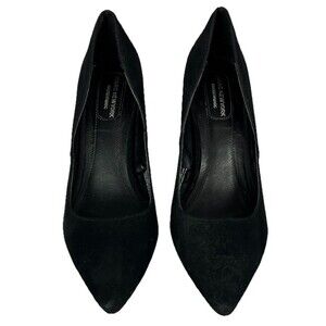 Marc New York Black Pointed Toe Heels Block Heel Pumps Women 7.5